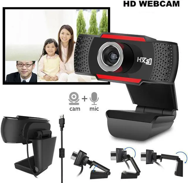 Main image of USB Webcam HD 480P Video Recording Camera Live Web Cameras for Microsoft HP Computer with Microphone Online Webcams