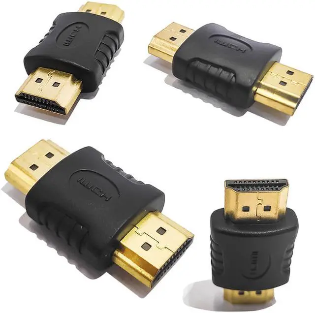 Alt view image 6 of 8 - HDMI Male to Male Adapter,SinLoon 19 Pin HDMI Male Type A to HDMI Male Type A M/M Extender Adapter Converter Coupler Connector for HDTV(5-Pack,Gold Plated)