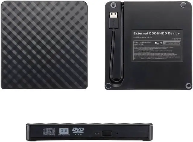 Alt view image 4 of 7 - USB 3.0/USB-C DVD Drives Optical Drive External DVD RW Burner Writer Recorder Slot Load CD ROM Player for Apple Macbook Pro Laptop PC Hot