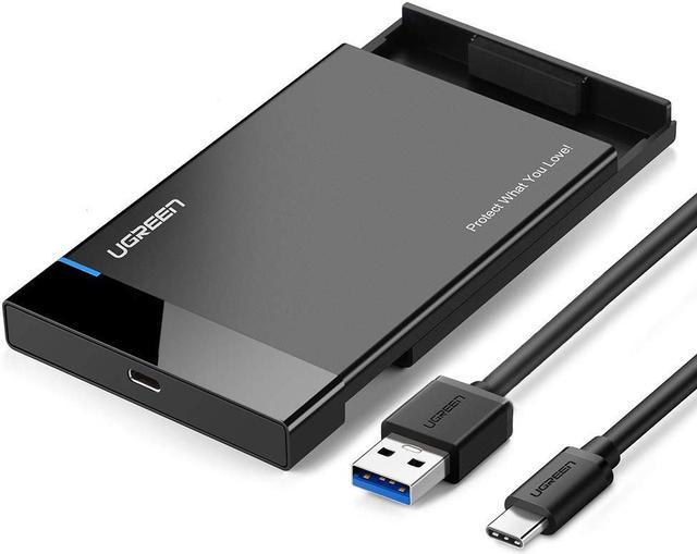 Jansicotek 2.5 inch HDD SSD Case USB C 3.1 Gen 2 to SATA Hard Disk Box