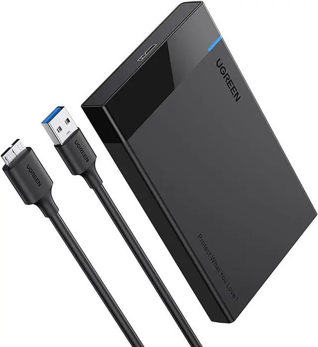 Main image of Jansicotek USB3.0 2.5" SATA Hard Drive Enclosure SATA to USB3.0 Hard Disk Enclosure HDD/SSD Adapter Case Tool Free Hard Drive Enclosure - 2.5 Inch