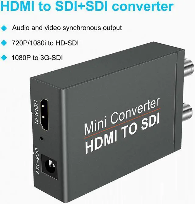 Main image of HDMI to SDI Converter 3G/HD/SD-SDI and Support SD/HD/3G-SDI 1080P HDMI for Cameras SDI Monitor HDTV