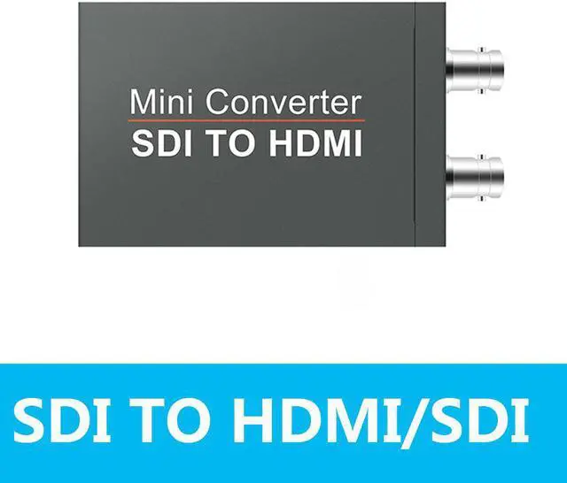 Main image of SDI (SD-SDI/HD-SDI/3G-SDI) to HDMI Converter, SDI in HDMI Out SDI Loopout, 1080P Auto Format Detection Stereo Audio De-embedder for Camcorder Camera to TV