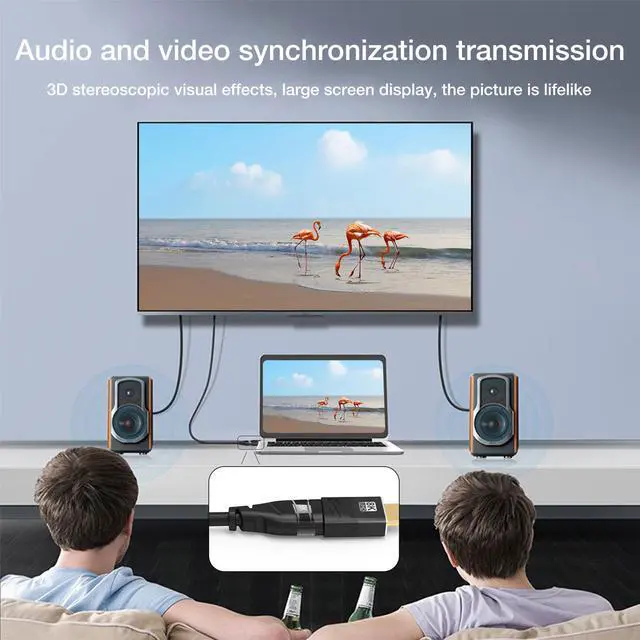 Alt view image 7 of 7 - 2-Pack HDMI Male to Female Adapter Coupler HDMI 2.1 Cable Extension Extender 8K@60Hz 4K@120Hz Black