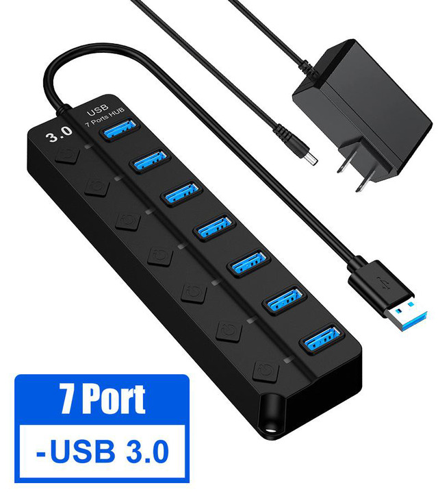 thumbnail image 2 of Mini 3-Port USB 3.0 Hub – Rotating Design – High Speed Expansion For Laptop/PC – The Perfect Part 2 of 3