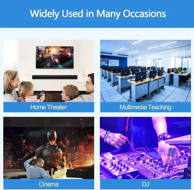 Alt view image 7 of 7 - Jansicotek 4K@60Hz HDMI Audio Extractor HDMI ARC Converter SPDIF + RCA 3.5mm Audio Jack Output HDCP2.2 Compatible with Dolby Digital Decoding 18Gbps