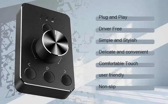 Alt view image 5 of 7 - Multimedia Controller Knob with Mic-Mute Function and Safe Volume Range Setting, USB C Port Audio Adjuster Volume Controller Compatible with Win 7/8/10/11 and Mac OS.