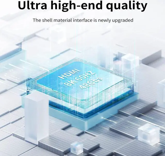 Alt view image 7 of 7 - HDMI Switch 8K@60Hz with Pigtail Cable, 3 Port HDMI Switcher Splitter, HDMI Switch Box Hub Support UltraHD, HDR,8K 4K 3D 1080P, for PS4 Xbox DVD Player Fire Stick Apple TV PC, OZ8Q3-1