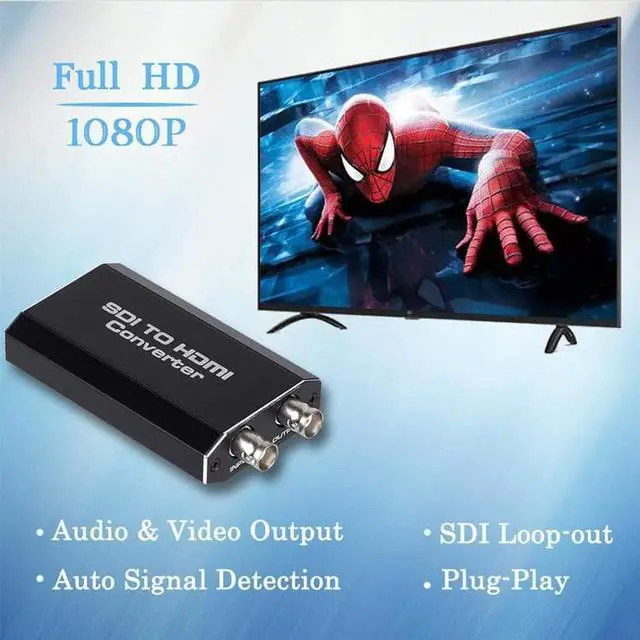 Alt view image 5 of 7 - SDI to HDMI Audio Video Converter Adapter Support HD 3G SDI Full HD 1080P for Monitor HDTV (OZH5-1)