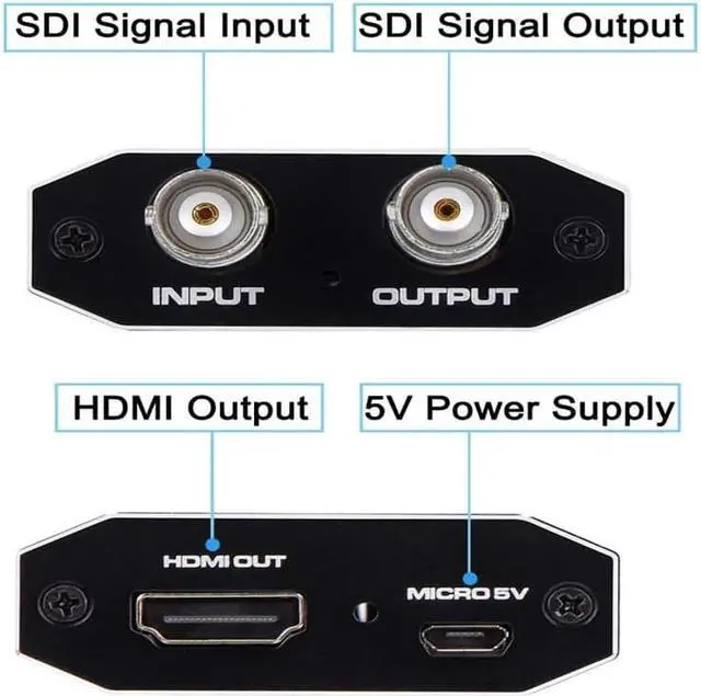Alt view image 2 of 7 - SDI to HDMI Audio Video Converter Adapter Support HD 3G SDI Full HD 1080P for Monitor HDTV (OZH5-1)