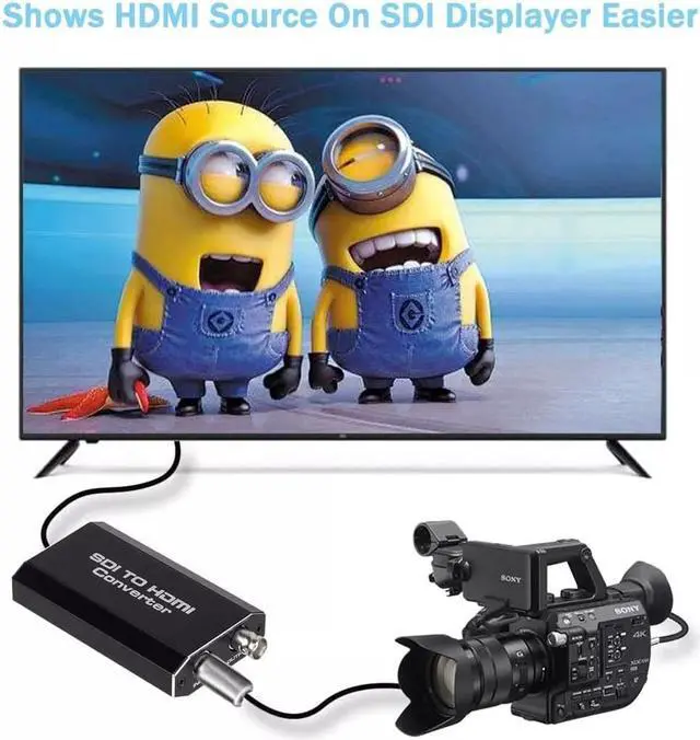 Alt view image 6 of 7 - SDI to HDMI Audio Video Converter Adapter Support HD 3G SDI Full HD 1080P for Monitor HDTV (OZH5-1)