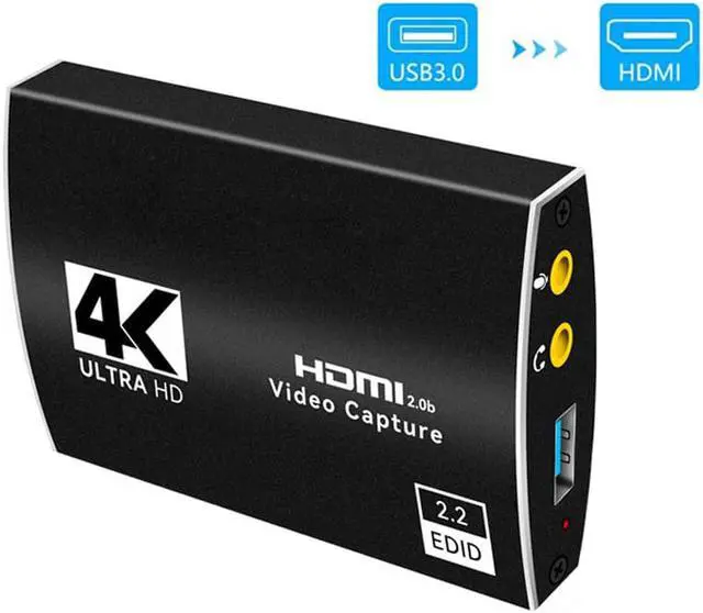 Main image of 4K@60Hz Audio Video Capture Card, HDMI USB3.0/Type-C Capture Adapter Video Converter 1080P 60fps for Video Game Recording Live Streaming Broadcasting,Support Nintendo Switch/Game Console/Phone