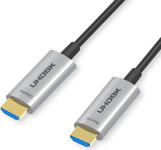 Main image of 50FT HDMI 2.1 Fiber Optic Cable, 48Gbps Ultra High Speed HDMI Cord (8K@60Hz 7680x4320, 4K@120Hz) HDCP 2.2&2.3, eARC,HDR10, Dynamic HDR, Compatible with PS5 PS4, Xbox RTX 3080 3090 - Silver