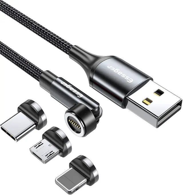 Main image of Jansicotek (6.6FT, 2-PACK) USB C Cable, Nylon Braided USB A to USB C Cable, 3A Fast Charging Type-C 540 Rotate Cable for lPad Mini/Air/Pro, MacBook Pro, Samsung Galaxy S22/S10, Pixel, LG
