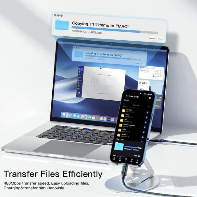 Alt view image 5 of 8 - 29W Type-C iPhone Charger Cable PD 29W iPhone Fast Charger Cord USB-C to Lightning Cable Fast Charging Cable Cord for Apple iPhone 14/13/12/Pro/11/8/7/6- [2 Pack 6.6FT]