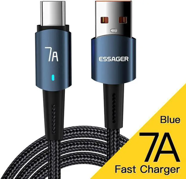 Main image of [3.3ft, 1-pack] Jansicotek USB A to USB C Cable 7A PD Cable QC4.0 Super Fast Charging Type-C Phone Nylon Braided Charger Cord 480Mbps Data for iPad MacBook Samsung Galaxy Pixel PS5