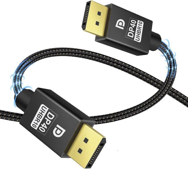 DisplayPort 2.1 Cable, Latching Connectors, 8K UHD, HDR, 60Hz