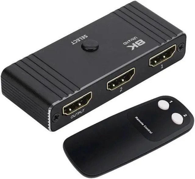 Main image of Jansicotek HDMI Switch 4K@120Hz, Bidirectional 8K HDMI 2.1 Switch 2 in 1 Out, 48 Gbps, HDR, 3D Surround Sound, Aluminum 8K@60Hz HDMI Switcher Splitter for PS5/4, Xbox, Fire Stick