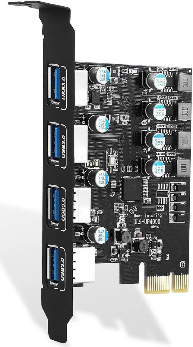 Main image of Jansicotek PCI-E to USB 3.0 4-Port(4X USB-A) Expansion Card,PCI Express USB Add in Card, Internal USB3 Hub Converter for Desktop PC Host Card Support Windows 10/8/7/XP and MAC OS 10.8.2 Above