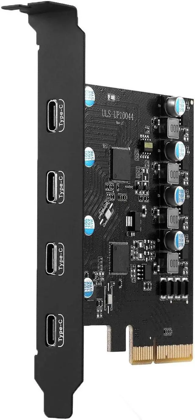Main image of Jansicotek 10Gbps PCIe to USB (4X USB C) Expansion Card,PCI Express Internal USB 3.2 Hub Converter for Desktop PCS Riser Card