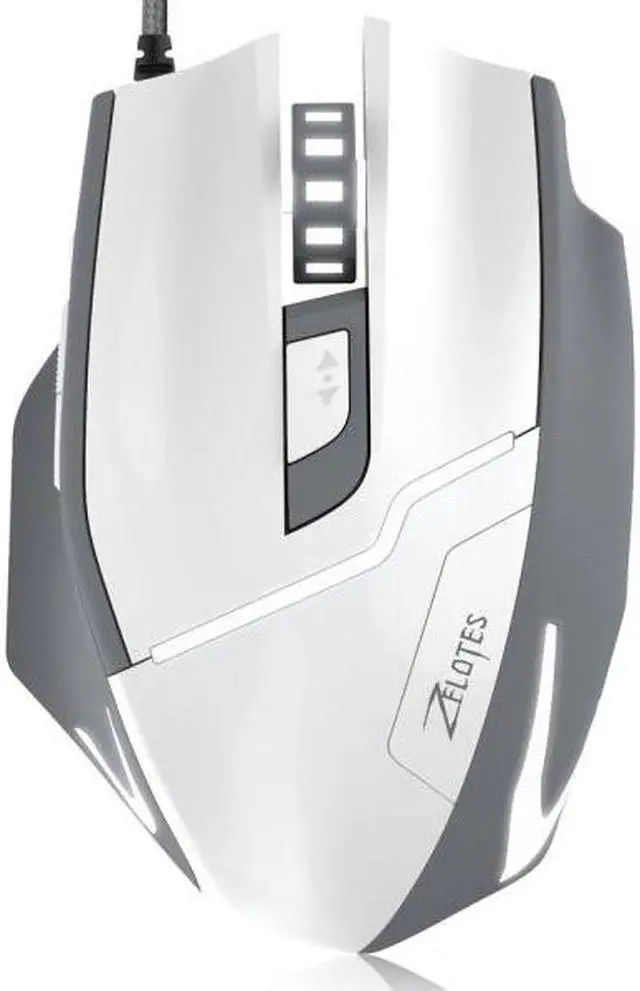 Alt view image 4 of 7 - Jansicotek Professional Game Mouse, 7200DPI 7 Buttons USB Optical Wired Gaming Mouse Gaming Mice  Mice with LED Breathe Light for Pro Game Notebook, PC, Laptop, Computer, Macbook White