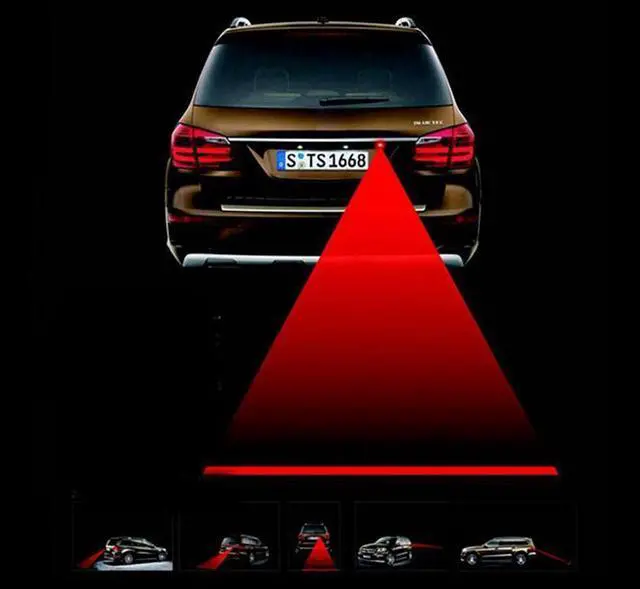 Alt view image 7 of 7 - Jansicotek Car Fog Laser Light Rear Anti-collision Rear-end Laser Lamp Waterproof Auto Brake Parking Tail light 12V-24V Rearing Warning Safety Rear-end Alarm Accessories
