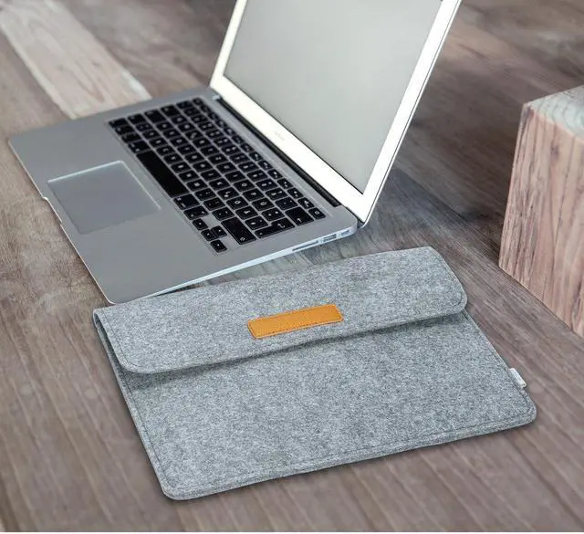 Alt view image 6 of 7 - Jansicotek MacBook 13.3 Inch Sleeve Felt Protective Case for New MacBook with Retina Display