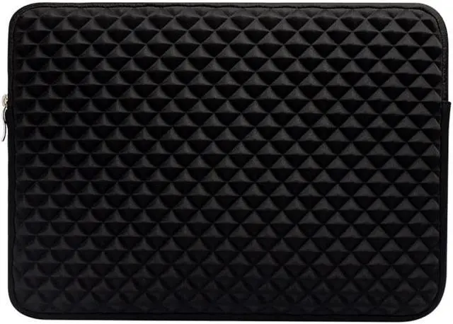 Alt view image 2 of 7 - Jansicotek Diamond Foam Splash & Shock Resistant Neoprene Travel Bag for 15 - 15.6 Inch Ultrabook,Laptops,tablet PC, Macbook, Chromebook (Black)