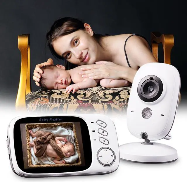 Alt view image 5 of 7 - Jansicotek Wireless Video Baby Monitor 3.2"Color LCD Child Safety Monitoring Home Security Surveillance Indoor Digital Camera with 2-way Audio IR-cut Night Vision- Mother's Day Gifts