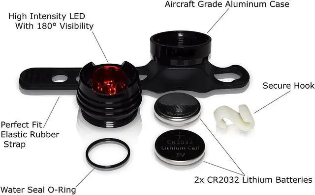 Alt view image 4 of 7 - Jansicotek Bike Headlight + Taillight + Horn Combinations, IP44 Waterproof 250 Lumens USB Rechargeable Bike Headlight with Quick Release System, 120 db Bike Horn, LED Bike warning Tail Light -Blue