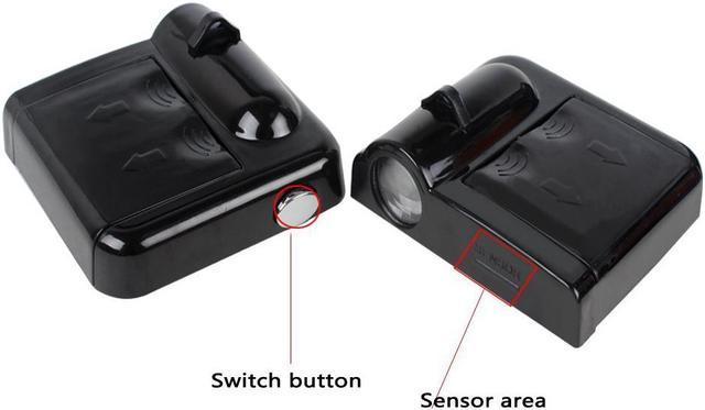 Jansicotek Car Door Projector Lights 2 Pcs Wireless Led Car Lights With  Magnet Sensor Auto Courtesy Welcome Logo Shadow Lamp Battery Operated 6AAA  included(Batman) 