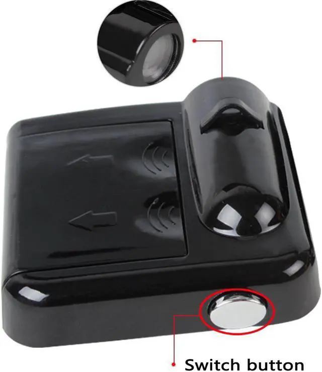Alt view image 5 of 7 - Jansicotek Car Door Projector Lights 2 Pcs Wireless Led Car Lights With Magnet Sensor Auto Courtesy Welcome Logo Shadow Lamp Battery Operated 6AAA included(Captain America)