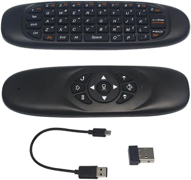 Alt view image 3 of 7 - Jansicotek C120 Pro 2.4G Mini Wireless Remote Keyboard Mouse with 3-Gyro & 3-Gravity Sensor for PC HTPC IPTV Smart TV and Android TV Box Media Player (Upgrade Ver)