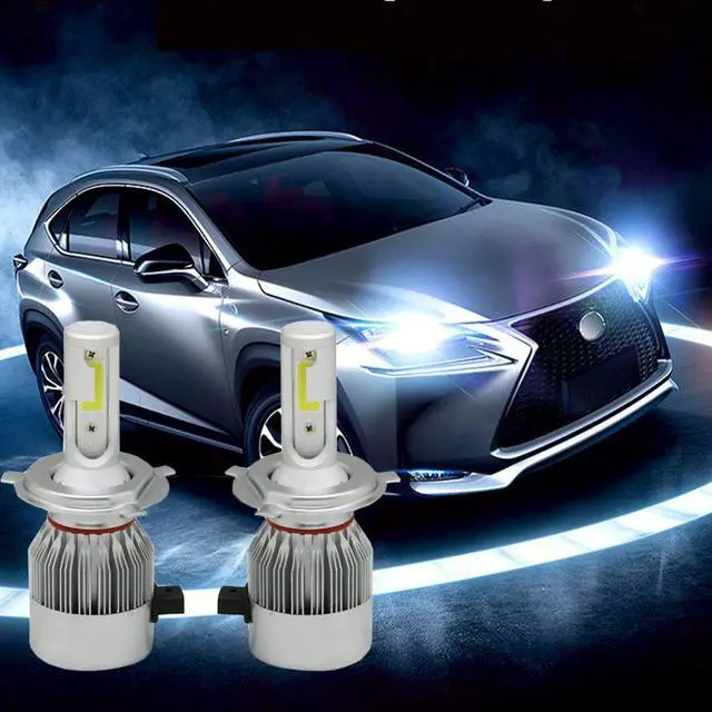 Alt view image 6 of 7 - Jansicotek LED Headlight H4 / 9003 2 Pcs LED Conversion Kits 6000K Cool White 72W 7600LM - 1 Year Warranty