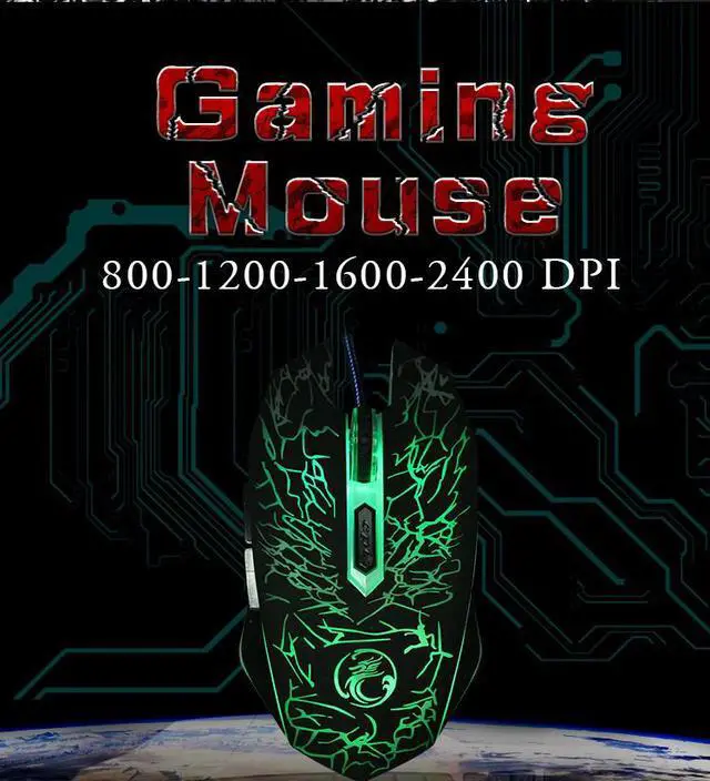 Alt view image 3 of 8 - Jansicotek X5 USB Wired Optical Computer Mouse 6 Key 2400DPI Colorful Led Breathing Light Mice Mause for PC Laptop Games