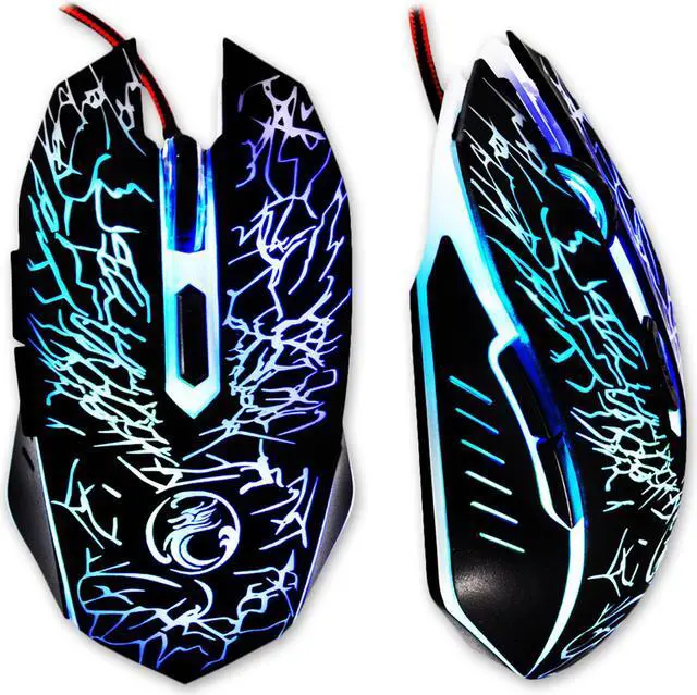 Main image of Jansicotek X5 USB Wired Optical Computer Mouse 6 Key 2400DPI Colorful Led Breathing Light Mice Mause for PC Laptop Games