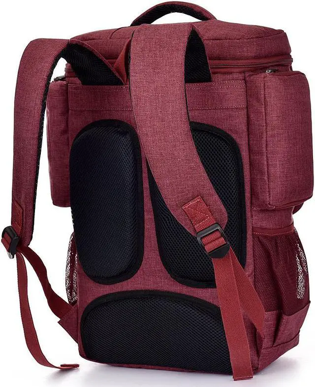 Alt view image 2 of 7 - SOCKO Laptop Backpack Business Water Resistant Travel laptop backpack with for College Travel Backpack designed for 17.3-Inch Notebook (Red)