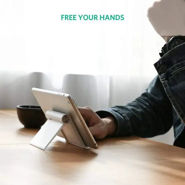 Alt view image 7 of 7 - Jansicotek Adjustable Angle Tablet Stand For iPad 2/3/4 iPad Air Pro mini Apple iPad Pro 10.5, iPad Mini, iPad Air, iPhone 7 6 Plus X 6S 8 5S, LG Android Tablets and E-readers Tablet Holder