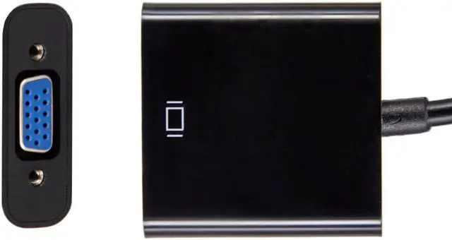 Alt view image 5 of 7 - Jansicotek HDMI to VGA Adapter (HDMI to VGA Converter) (Male to Female) for Computer, Desktop, Laptop, PC, Monitor, Projector, HDTV, Chromebook, Raspberry Pi, Roku, Xbox and More - Black