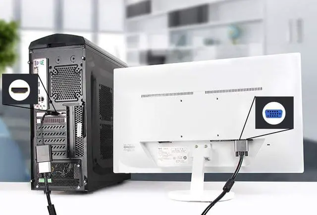 Alt view image 6 of 8 - Jansicotek HDMI to VGA Adapter , Gold-Plated 1080P Active HDMI to VGA Adapter Video Converter Male to Female for Computer, Desktop, Laptop, PC, Monitor, Projector, HDTV, Chromebook, Raspberry Pi-Black