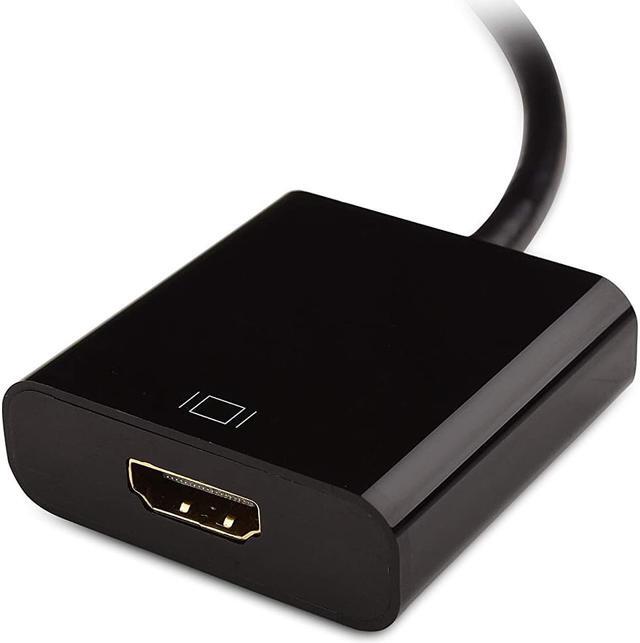 Alt view image 4 of 7 - Jansicotek DisplayPort to HDMI Adapter 1080P@60Hz, Gold Plated Connectors, Male to Female, DP to HDMI Video Converter for Laptop Desktop for Dell Lenovo HP Laptop to Monitor HDTV Projector - Black