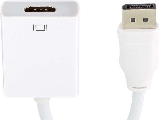 Alt view image 3 of 7 - Jansicotek DisplayPort to HDMI Adapter Converter Support 1080P - Male to Female DP to HDMI for DisplayPort Enabled Desktops and Laptops to Connect to HDTV/HDMI Displays - White