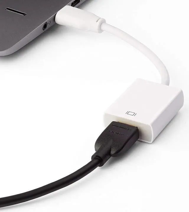 Alt view image 5 of 8 - Jansicotek DisplayPort to HDMI Adapter (DP to HDMI Adapter) Gold-Plated Supporting 1080P for Dell Lenovo HP Laptop to Monitor HDTV Projector - White