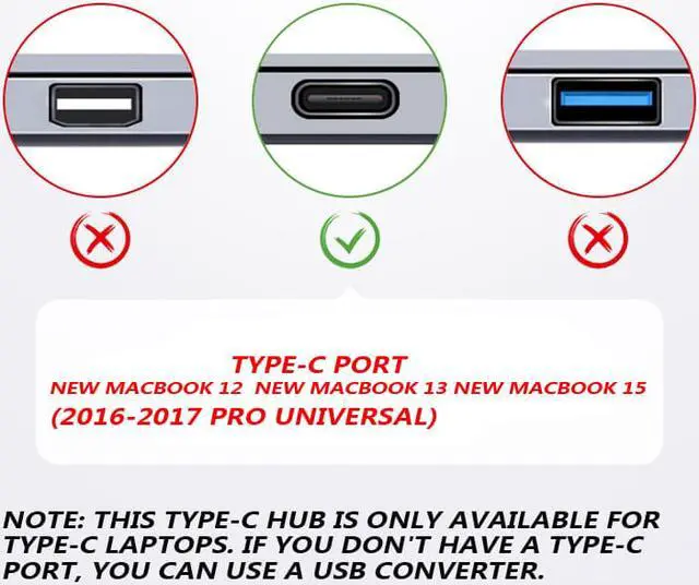 Alt view image 6 of 7 - Jansicotek USB C Hub to HDMI for Samsung S8/S9 Dex Mode Thunderbolt 3 Adapter USB-C Dock with PD SD/TF Card Reader for Macbook Pro 2016 2017-Silver
