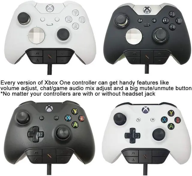 Alt view image 6 of 7 - Jansicotek  Xbox One Stereo Amplified Headset Adapter Gaming Headset and Headset Audio Controller- Xbox One