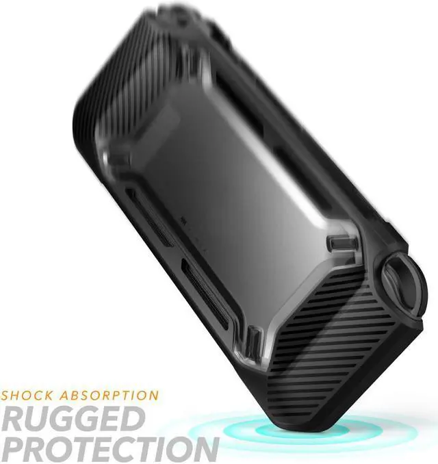 Alt view image 3 of 7 - Jansicotek Case Cover for Nintendo Switch, [Heavy Duty] Slim Rubberized [Snap on] Hard Case Cover for Nintendo Switch release, Comeing with Nintendo Switch case (Black)