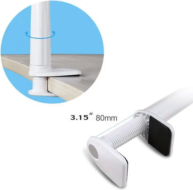 Alt view image 5 of 7 - Jansicotek Gooseneck iPad Holder, Cell Phone Desk Mount Tablet Holder iPad Stand for Office Kitchen Bed, Fits 4"-10.6" iPad Android Tablet & Mobile iPhone X 8 7, Strong Flexible Arm