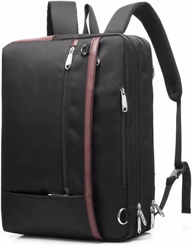 Main image of Jansicotek 17.3 Convertible Backpack Shoulder Bag, Large Gaming Laptops Backpack, Water Resistant Suiltable for Traveling & Business ,  (CB-5506 Black)