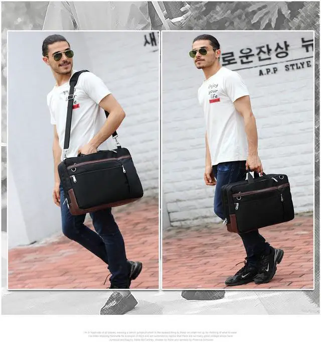 Alt view image 7 of 7 - CoolBELL Convertible Backpack Shoulder Bag Messenger Bag Laptop Case Business Briefcase Leisure Handbag Multi-Functional Travel Rucksack Fits 17.3 Inch Laptop for Men/Women (CB-5506 Black)