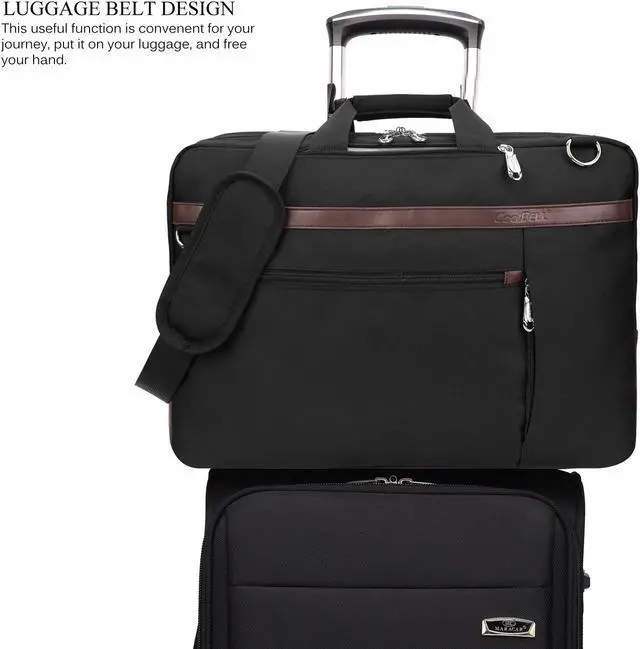 Alt view image 4 of 7 - Jansicotek 17.3 Convertible Backpack Shoulder Bag, Large Gaming Laptops Backpack, Water Resistant Suiltable for Traveling & Business ,  (CB-5506 Black)